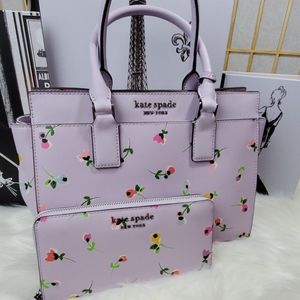 kate spade cameron wildflower ditsy medium satchel